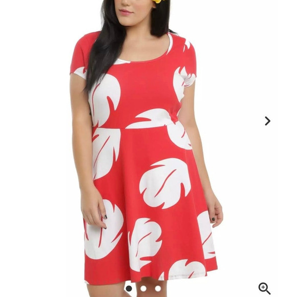 Hot Topic Plus Size 5 Disney Lilo & Stitch Cosplay‎ Costume Halloween Dress 5X - Picture 3 of 4